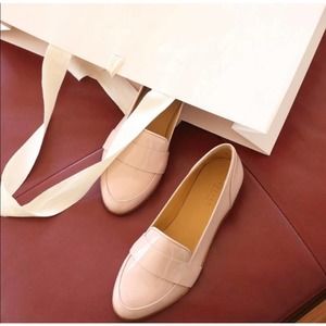 Sezane Michel Patent Nude Loafers